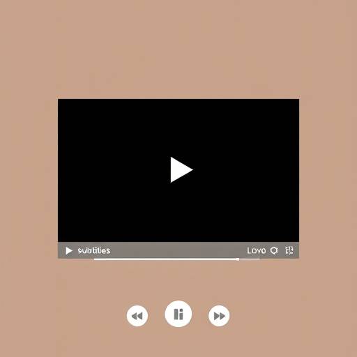 Example of a video player with closed captions enabled, showing subtitles at the bottom of the screen.