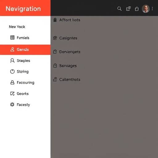 Overview of a website's navigation menu, highlighting its consistent and logical structure.