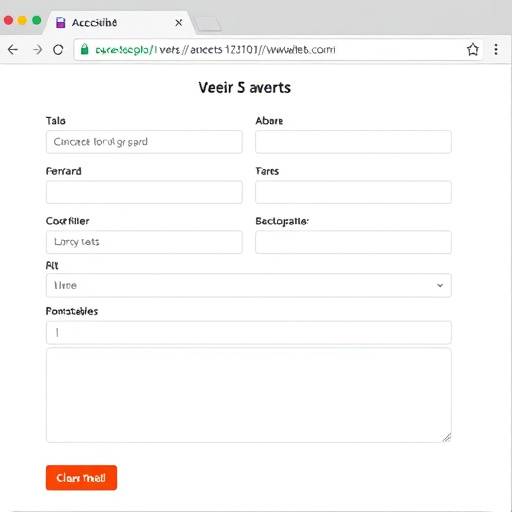 Screenshot of an accessible web form with clear labels and instructions for each field.