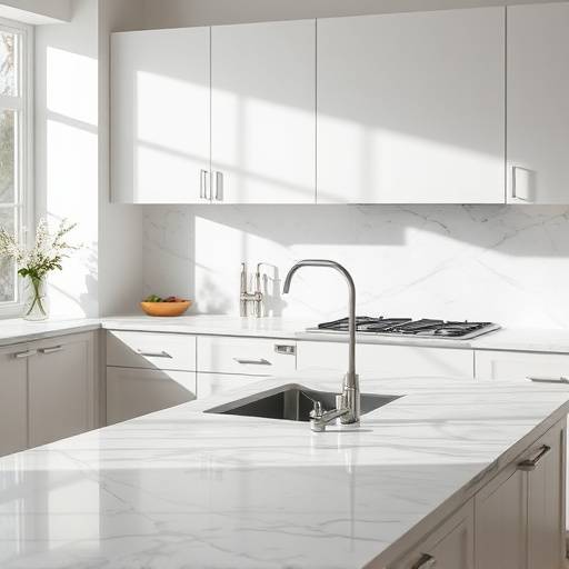 Screenshot showcasing alternative text implementation on an image of a marble kitchen countertop.